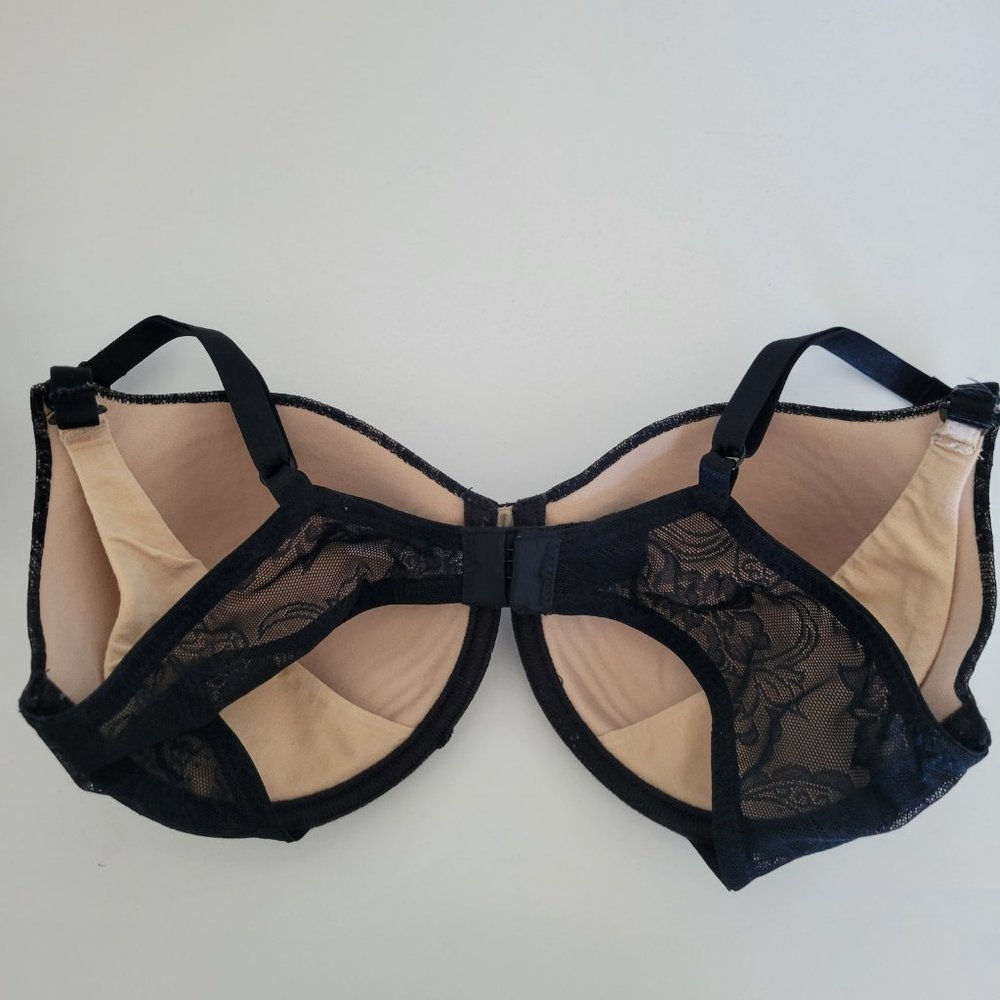 Natori Private Luxuries 34D Bra Black Lace Nursing Underwire Back Closure - Picture 5 of 9